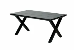 FORMAX Tavolo Da Giardino Con Gambe X Nero