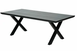 FORMAX Tavolo Da Giardino Con Gambe X Nero