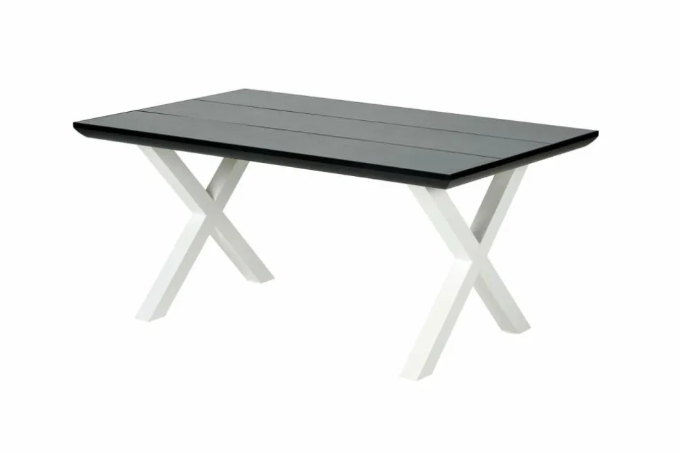 FORMAX Tavolo Da Giardino Con Gambe X Nero/bianco