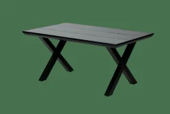 FORMAX Tavolo Da Giardino Con Gambe X Nero/bianco