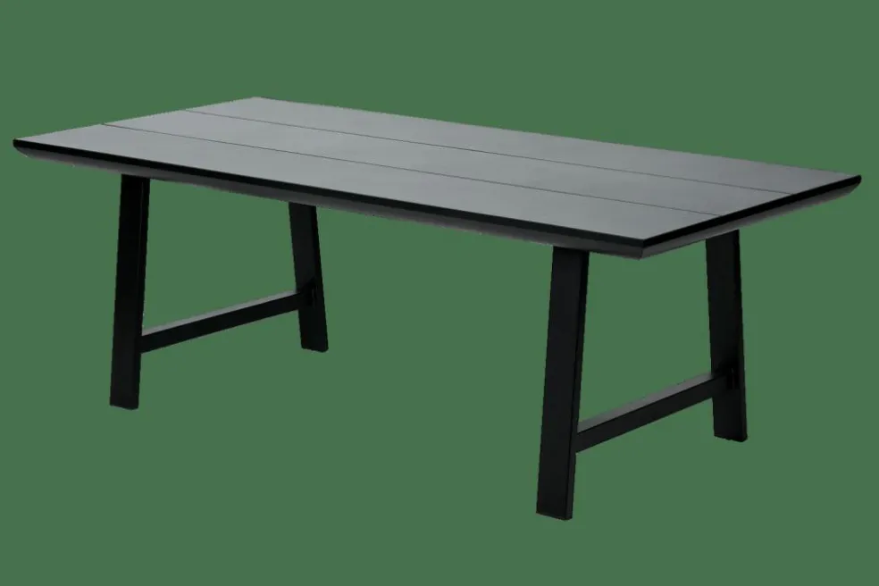 FORMAX Tavolo Da Giardino Con Gambe X Nero/bianco