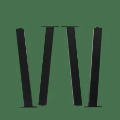 FORMAX Tavolo Da Giardino Con Gambe Naturale/nero