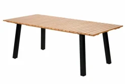 FORMAX Tavolo Da Giardino Con Gambe Naturale/nero