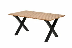 FORMAX Tavolo Da Giardino Con Gambe X Naturale/nero
