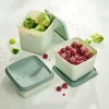 FREEZER Scatole X Freezer Set Di 10 Menta, Verde Scuro