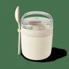 FRESHMOOD Portacolazione Cucchiaio 32cl Bianco, Marrone, Verde