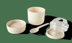 FRESHMOOD Portacolazione Cucchiaio 32cl Bianco, Marrone, Verde