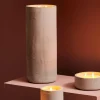 FUEGO Candela A LED Solare Grigio Chiaro