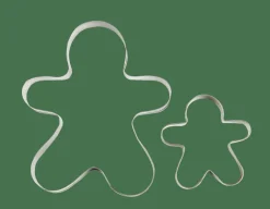 GINGERBREAD Stampini Set Di 2 Argentato