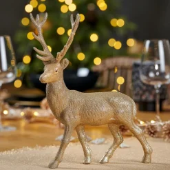 GOLD DEER Decorazione Soprammobile Dorato