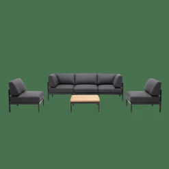 HANNA Lounge Poltrona Nero