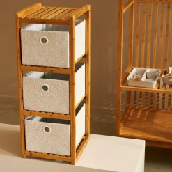 HELGE Scaffale 3 Cassetti Naturale
