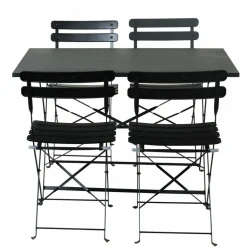 IMPERIAL Set Bistro Rettangolare Nero