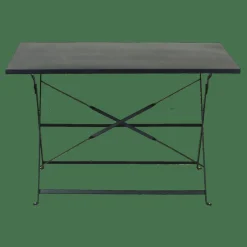 IMPERIAL Tavolo Pieghevole Rettangolare Nero