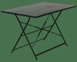 IMPERIAL Tavolo Pieghevole Rettangolare Nero