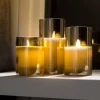 ION Candele Led Set Di 3 Grigio