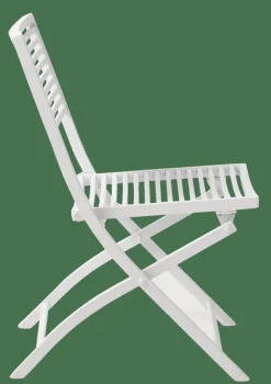 JESSE Sedia Pieghevole Bianco, Beige