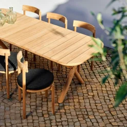 JULES Set Da Giardino Con Cuscini Per Sedie Nero