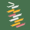 KLIPPER Clip Chiudisacchetto Set Di 10 Mix Di Colori Grigio, Giallo Scuro, Terracotta