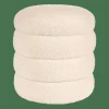 LOBBY Pouf: Bianco Antico