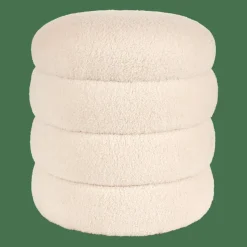 LOBBY Pouf: Bianco Antico