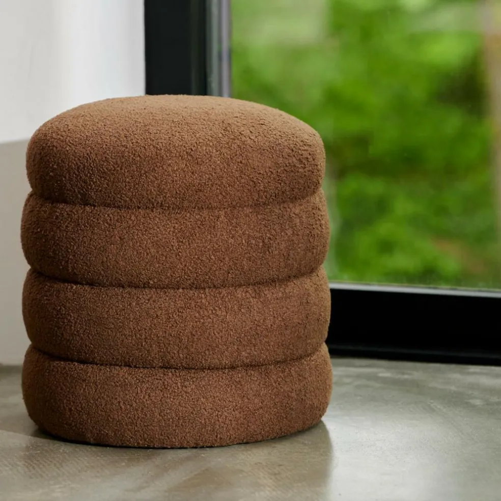 LOBBY Pouf: Marrone