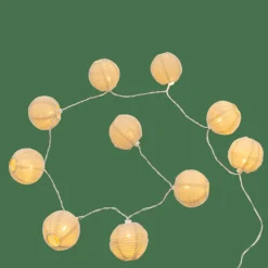 LYNN Filo Luminoso Sfera 10 Luci Led Beige