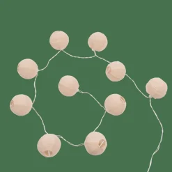 LYNN Filo Luminoso Sfera 10 Luci Led Beige