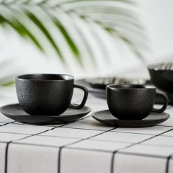 MAGMA Tazza & Piattino Espresso 11 CL Nero