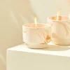 MARBLE Candela Da Esterno Bianco, Arancione