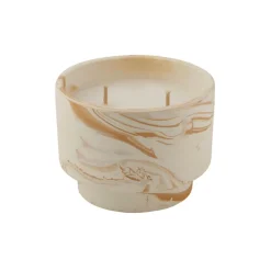 MARBLE Candele Da Esterno Bianco, Arancione