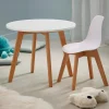 MATHIAS Sedia Per Bambini Bianco, Naturale