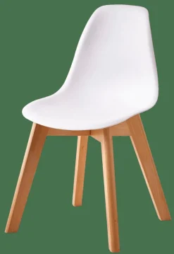 MATHIAS Sedia Per Bambini Bianco, Naturale