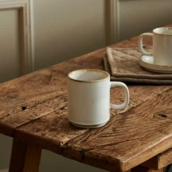 MINERAL MARBLE Mug Con Manico 30 CL Bianco