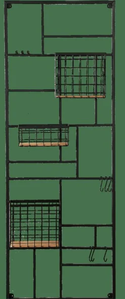 MODULAR Cesto Di Metallo Nero