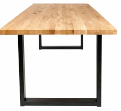 NEW OAK Tavolo Da Pranzo Con Gambe U In Metallo