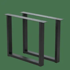 NEW OAK Tavolo Da Pranzo Con Gambe U In Metallo