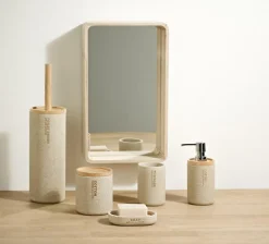 NEW RESIN Scopino WC In Supporto Naturale