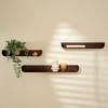 NOMA Scaffale Da Parete S/3 Marrone