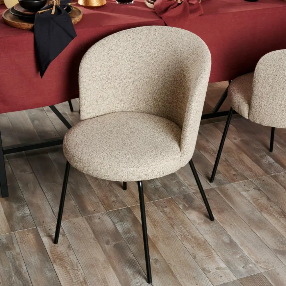 OLIVIER Sedia Da Tavolo Beige