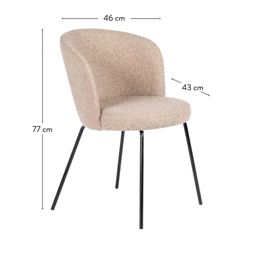 OLIVIER Sedia Da Tavolo Beige