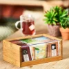 PANDA Scatola Per Tè 6 Scompar. Trasparente, Naturale