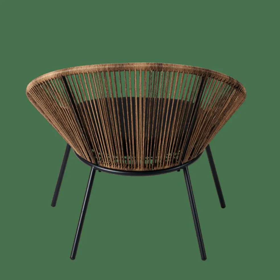 PAPAYO Sedia Lounge Con Cuscino Naturale