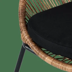 PAPAYO Sedia Lounge Con Cuscino Naturale