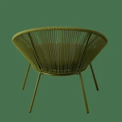 PAPAYO Sedia Lounge Con Cuscino Verde