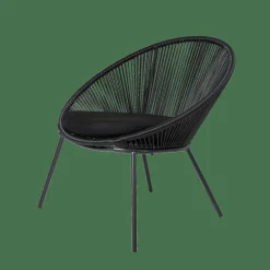 PAPAYO Sedia Lounge Nero