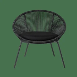 PAPAYO Sedia Lounge Nero