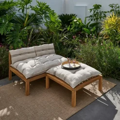 PAULETTE Tavolo & Pouf Lounge Naturale