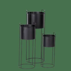 PLUTO Vaso Per Piante Nero