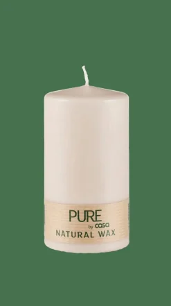PURE Candela Cilindrica Marrone Chiaro